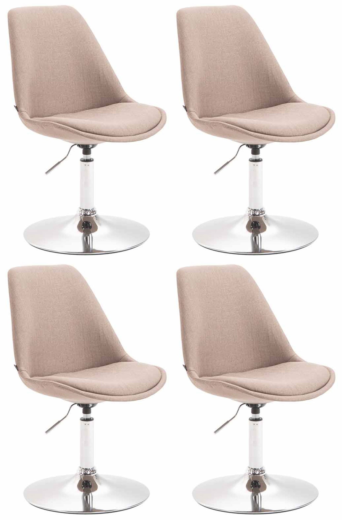 4er Set Esszimmerstühle Maverick Stoff