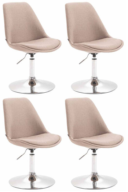 4er Set Esszimmerstühle Maverick Stoff