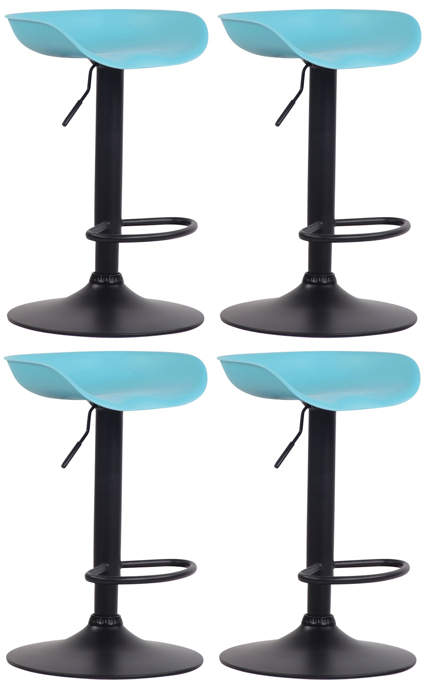 4er Set Barhocker Anaheim Kunststoff