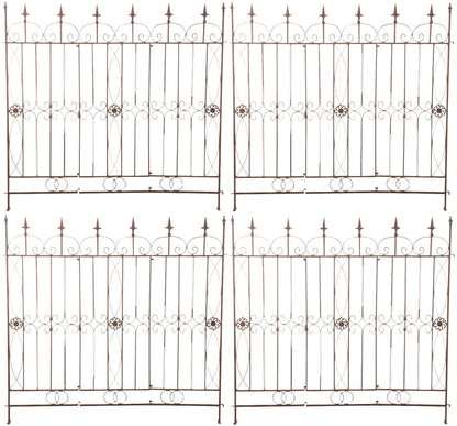 4er Set Gartenzäune Mangold