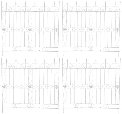 4er Set Gartenzäune Mangold