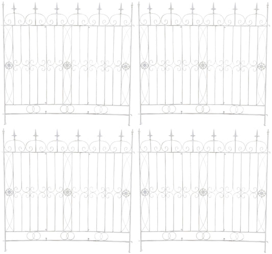 4er Set Gartenzäune Mangold