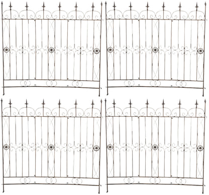 4er Set Gartenzäune Mangold