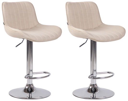 2er Set Barhocker Lentini Stoff