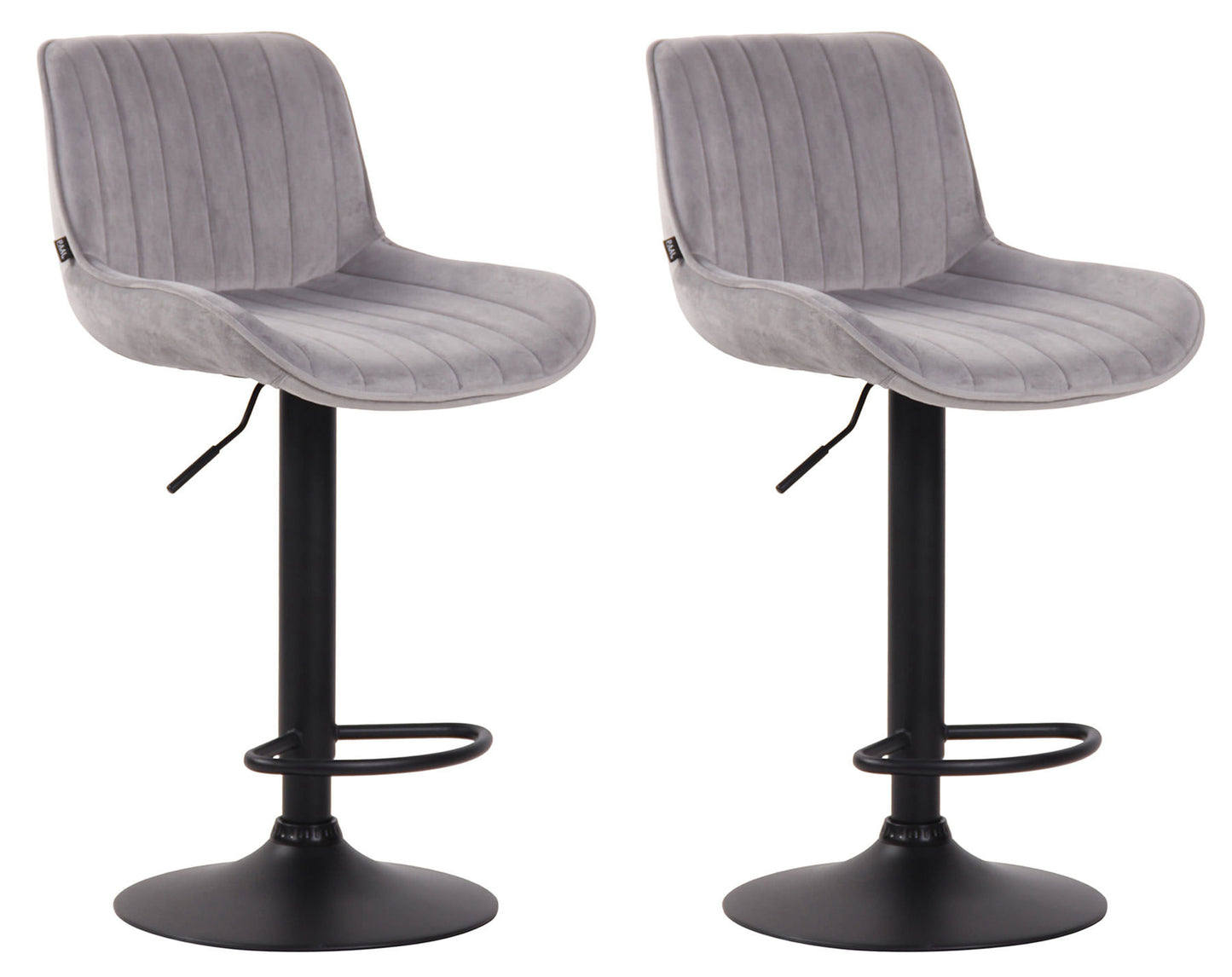 2er Set Barhocker Lentini Samt