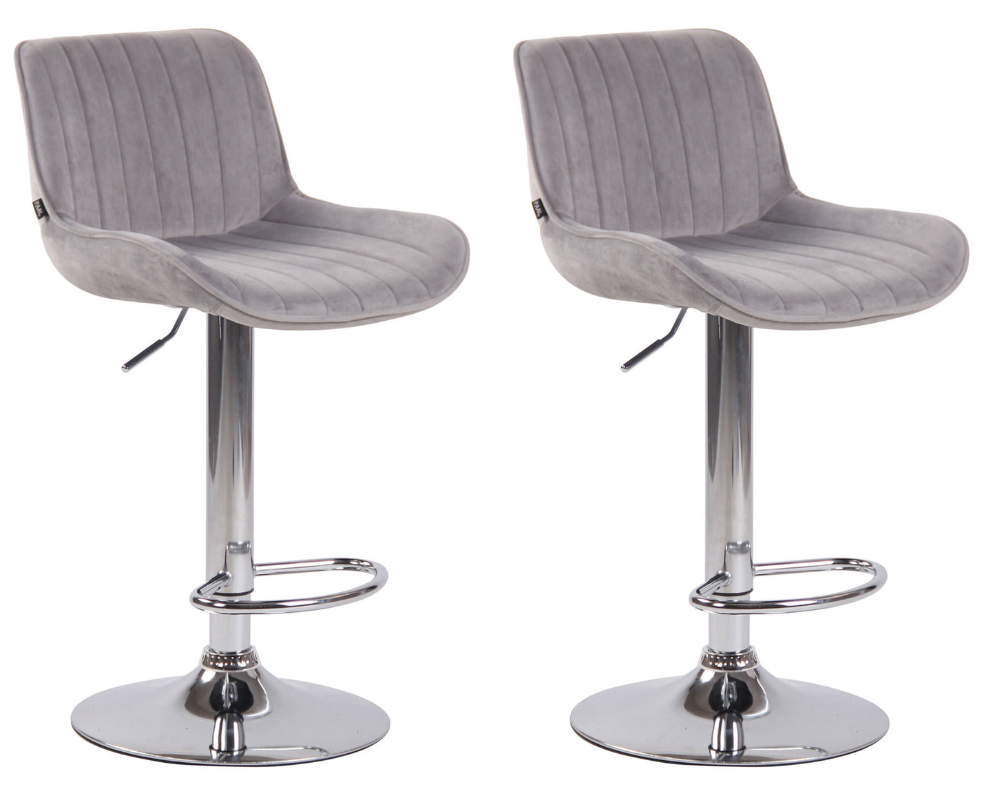 2er Set Barhocker Lentini Samt