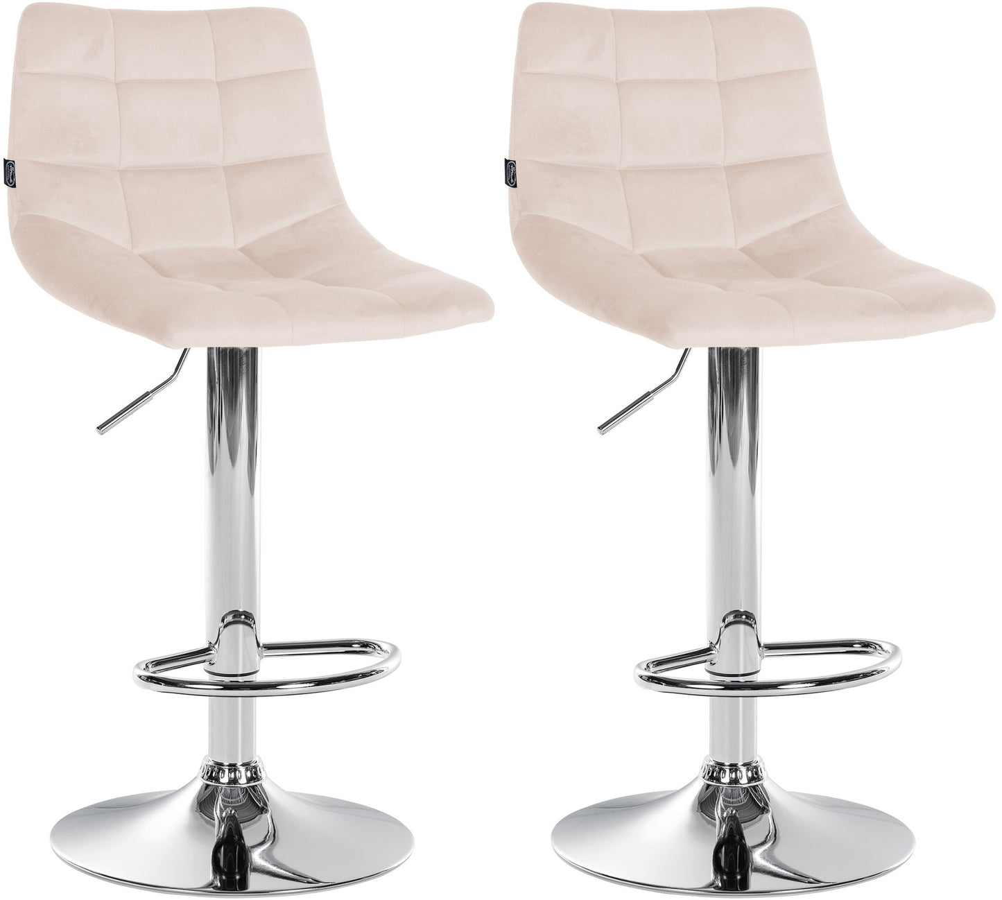 2er Set Barhocker Jerry Samt