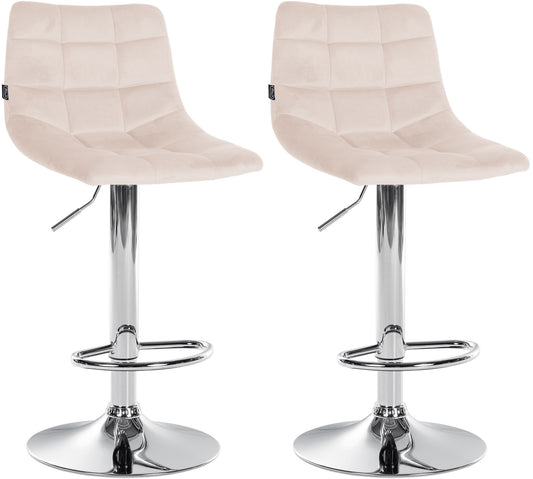 2er Set Barhocker Jerry Samt