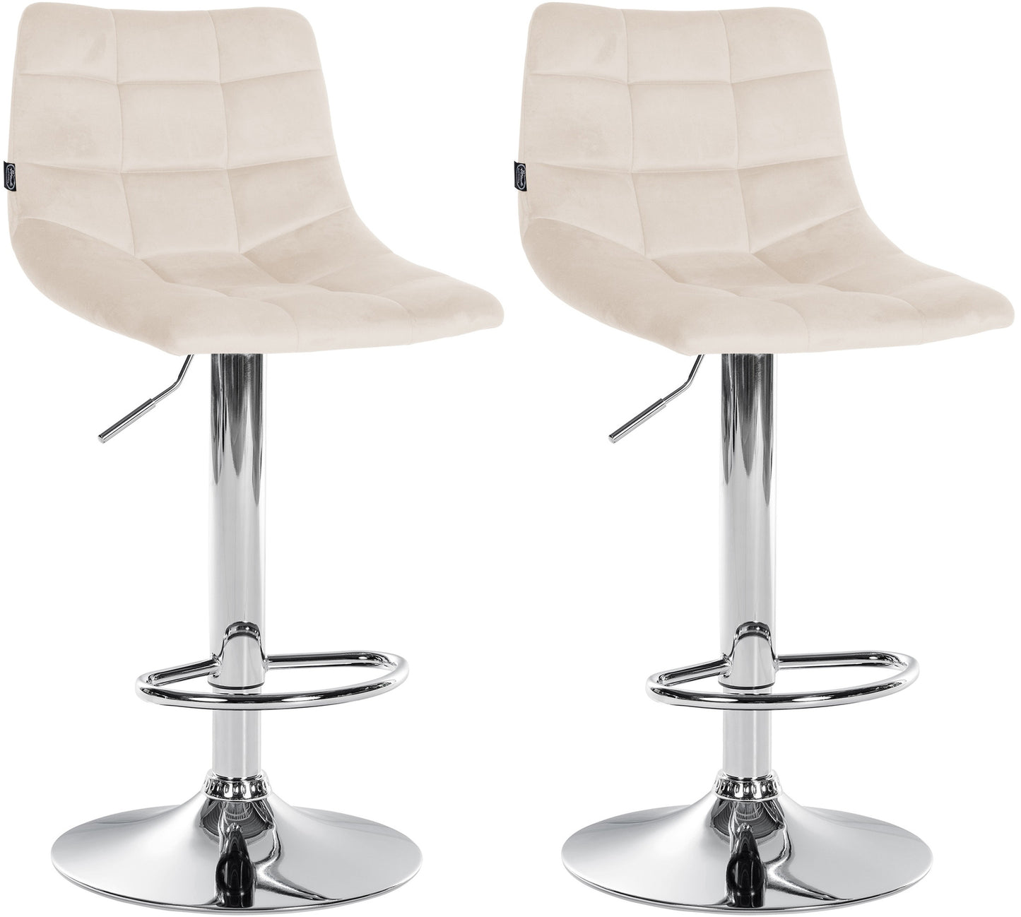 2er Set Barhocker Jerry Samt