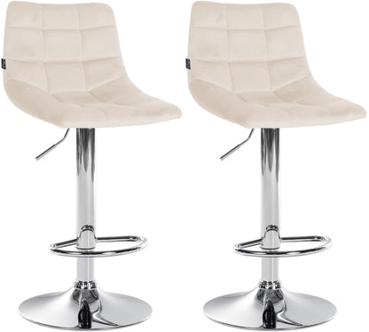 2er Set Barhocker Jerry Samt