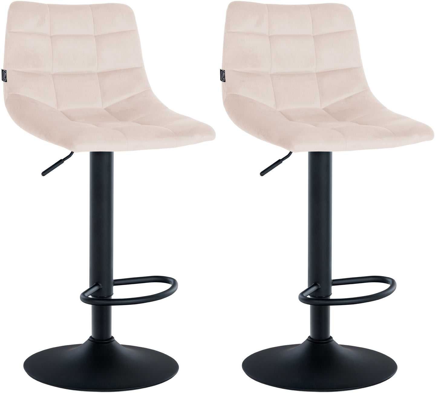 2er Set Barhocker Jerry Samt