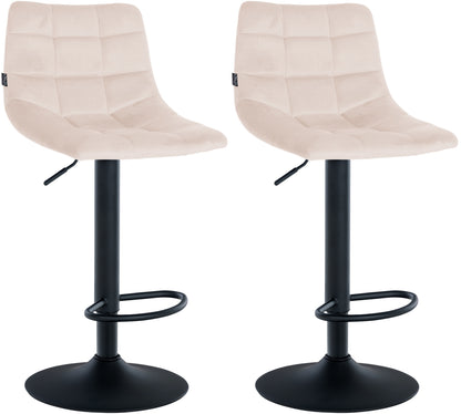 2er Set Barhocker Jerry Samt