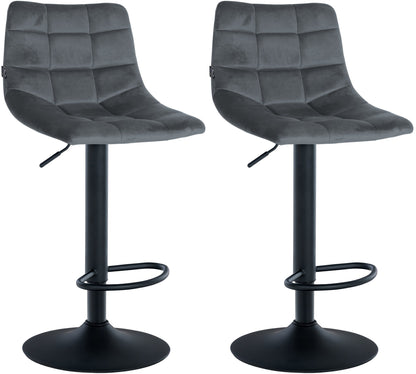 2er Set Barhocker Jerry Samt