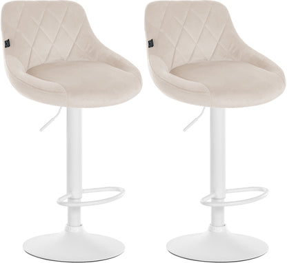 2er Set Barhocker Lazio Samt