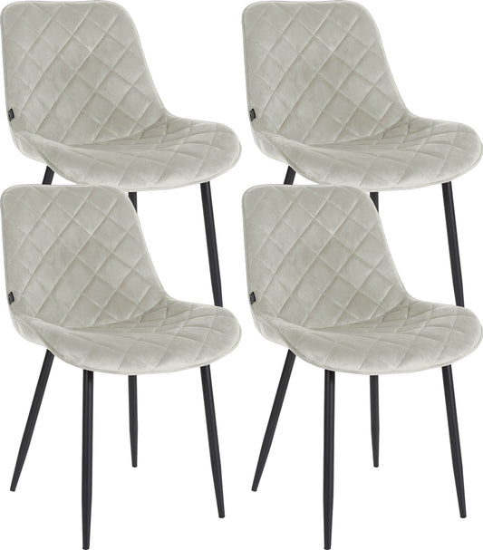 4er Set Stühle Springs Samt