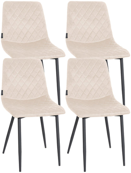 4er Set Stühle Telde Samt