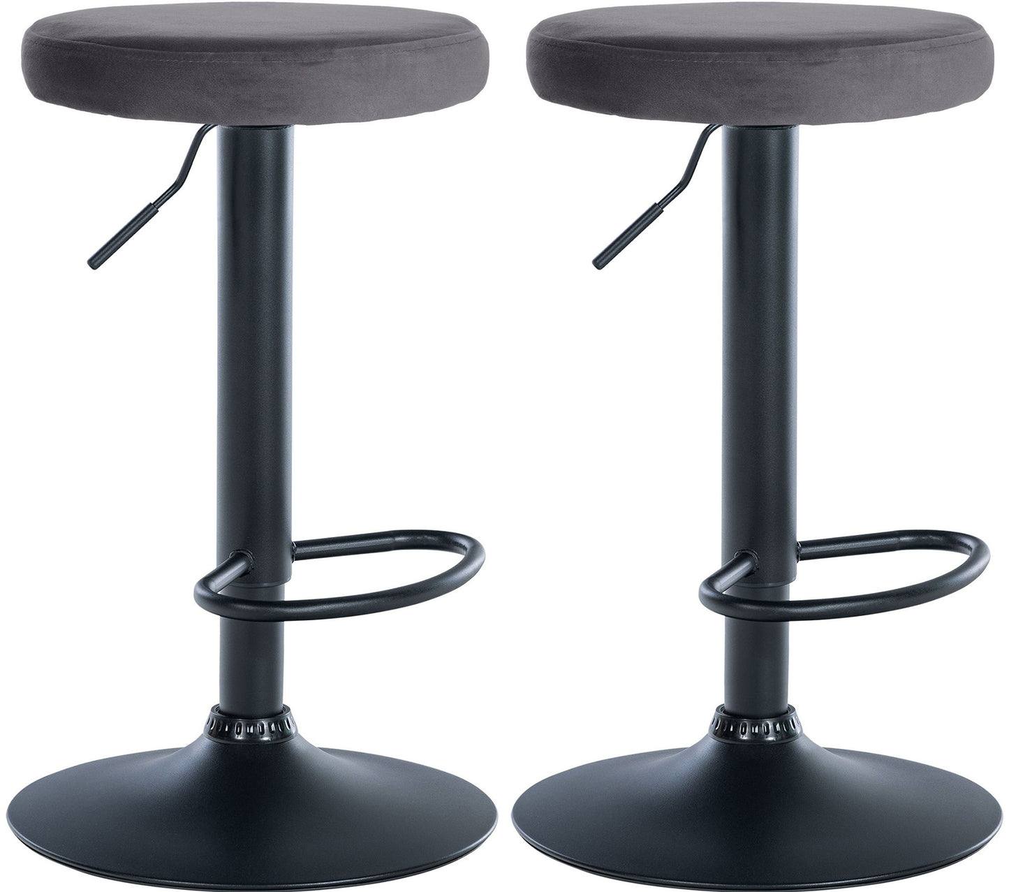 2er Set Barhocker Ponte Samt