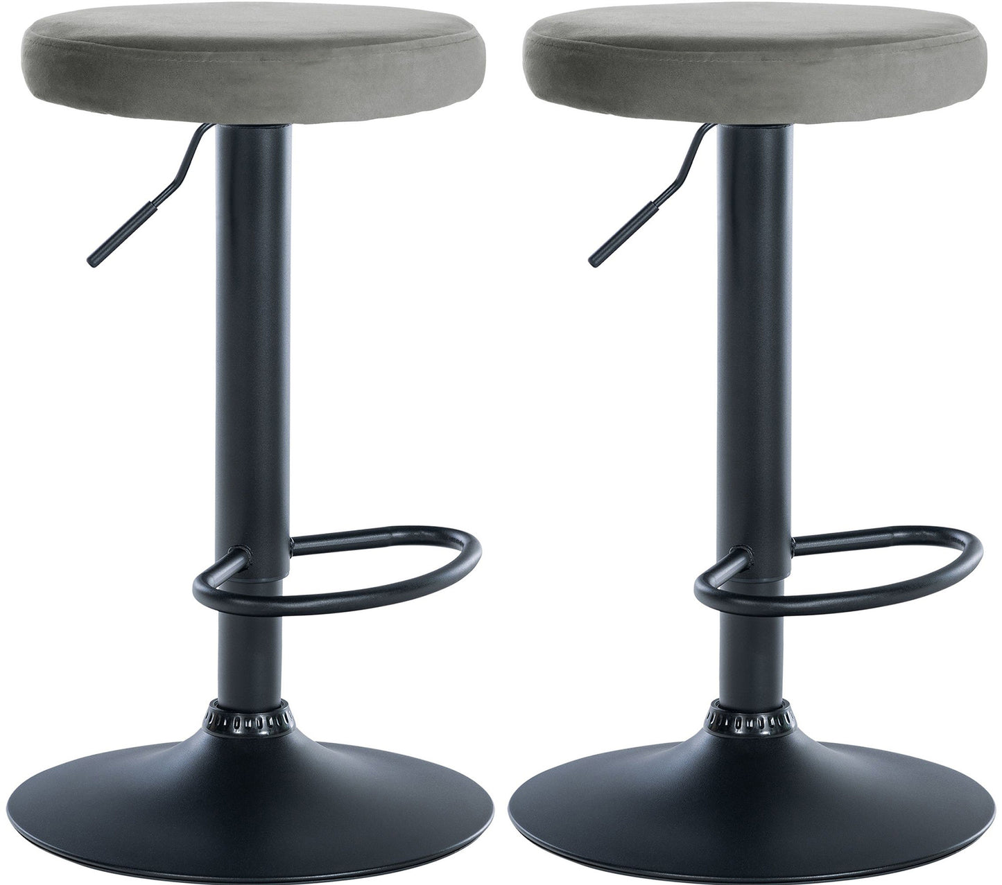 2er Set Barhocker Ponte Samt