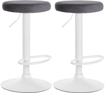 2er Set Barhocker Ponte Samt