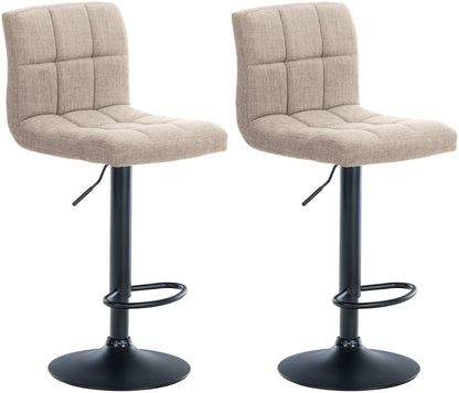 2er Set Barhocker Calma Stoff