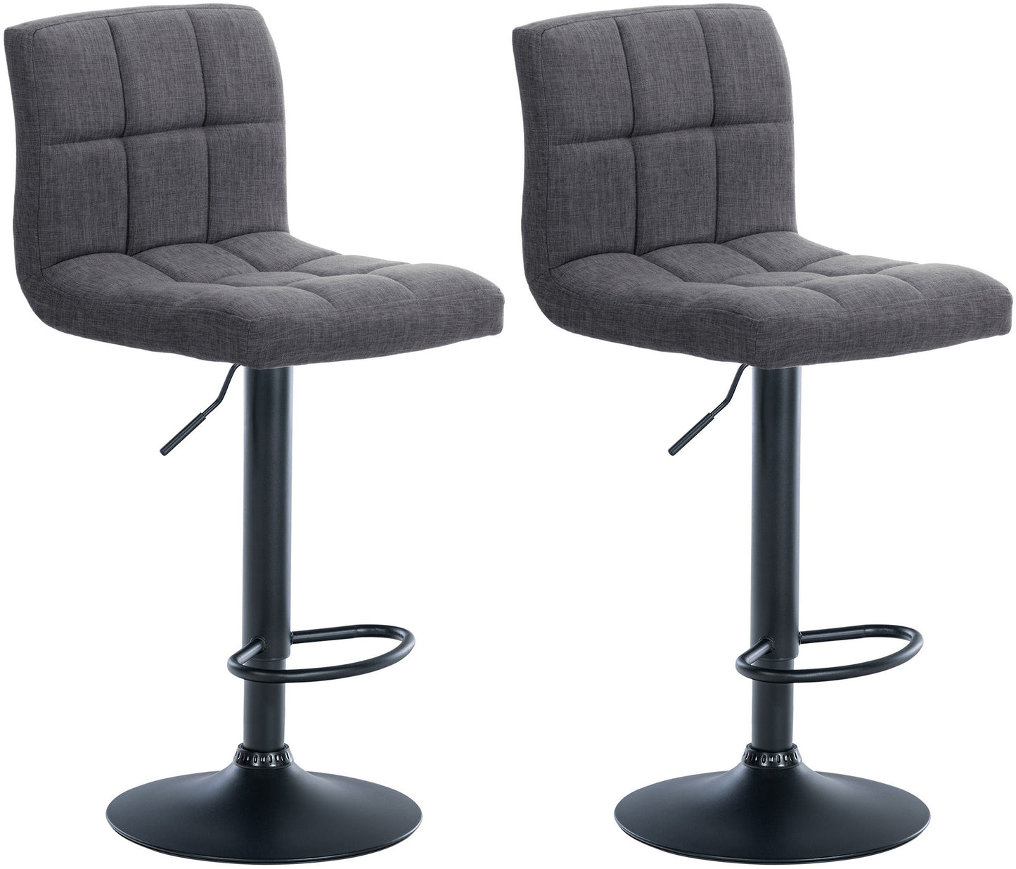 2er Set Barhocker Calma Stoff