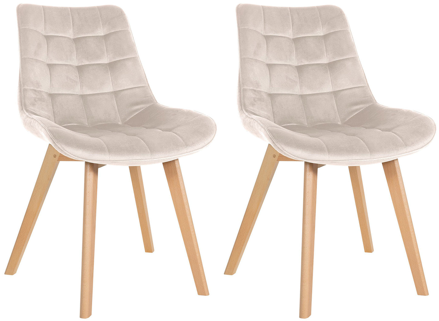 2er Set Stühle Brook Samt