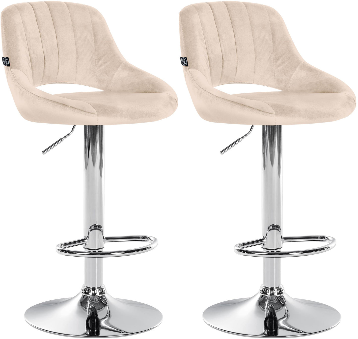 2er Set Barhocker Milet Samt