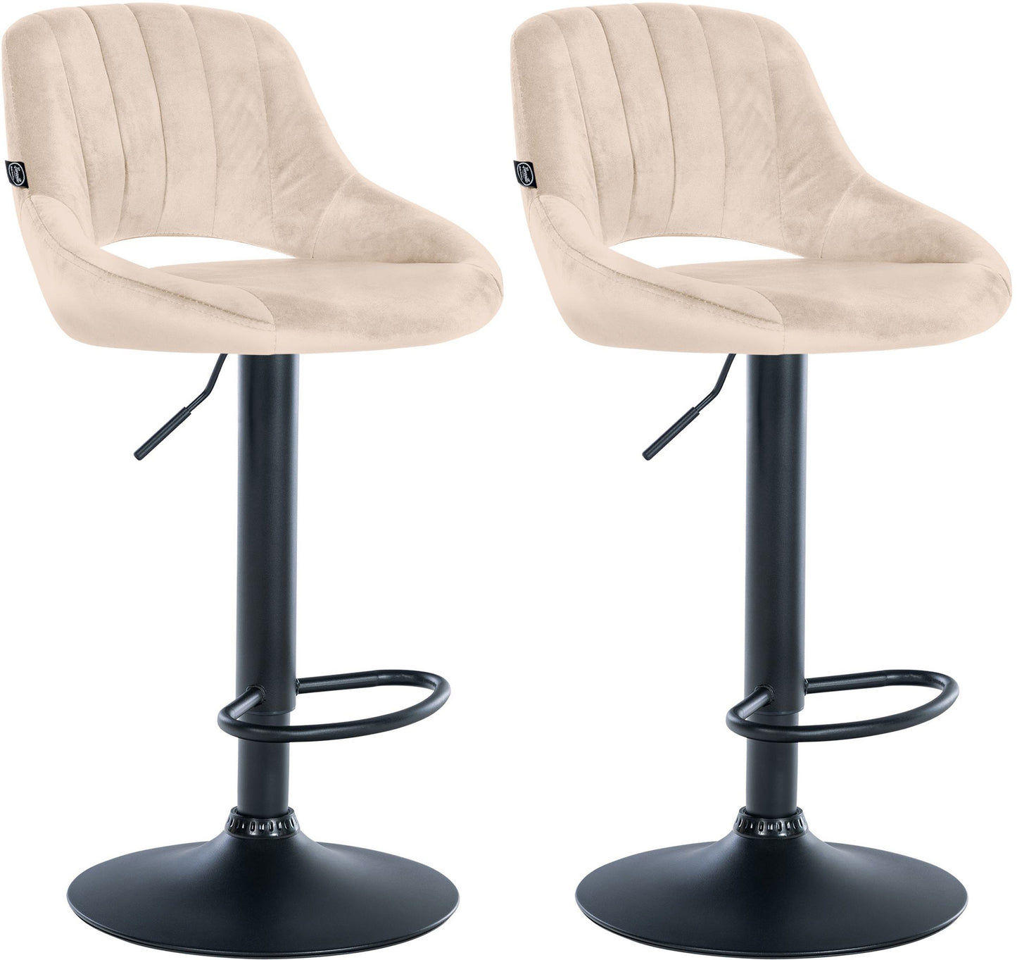 2er Set Barhocker Milet Samt