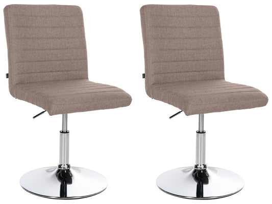 2er Set Esszimmerstuhl Elvas Stoff