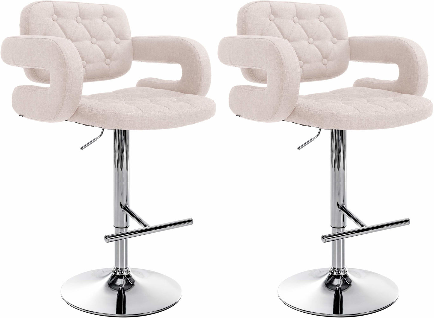 2er Set Barhocker Dublin Stoff