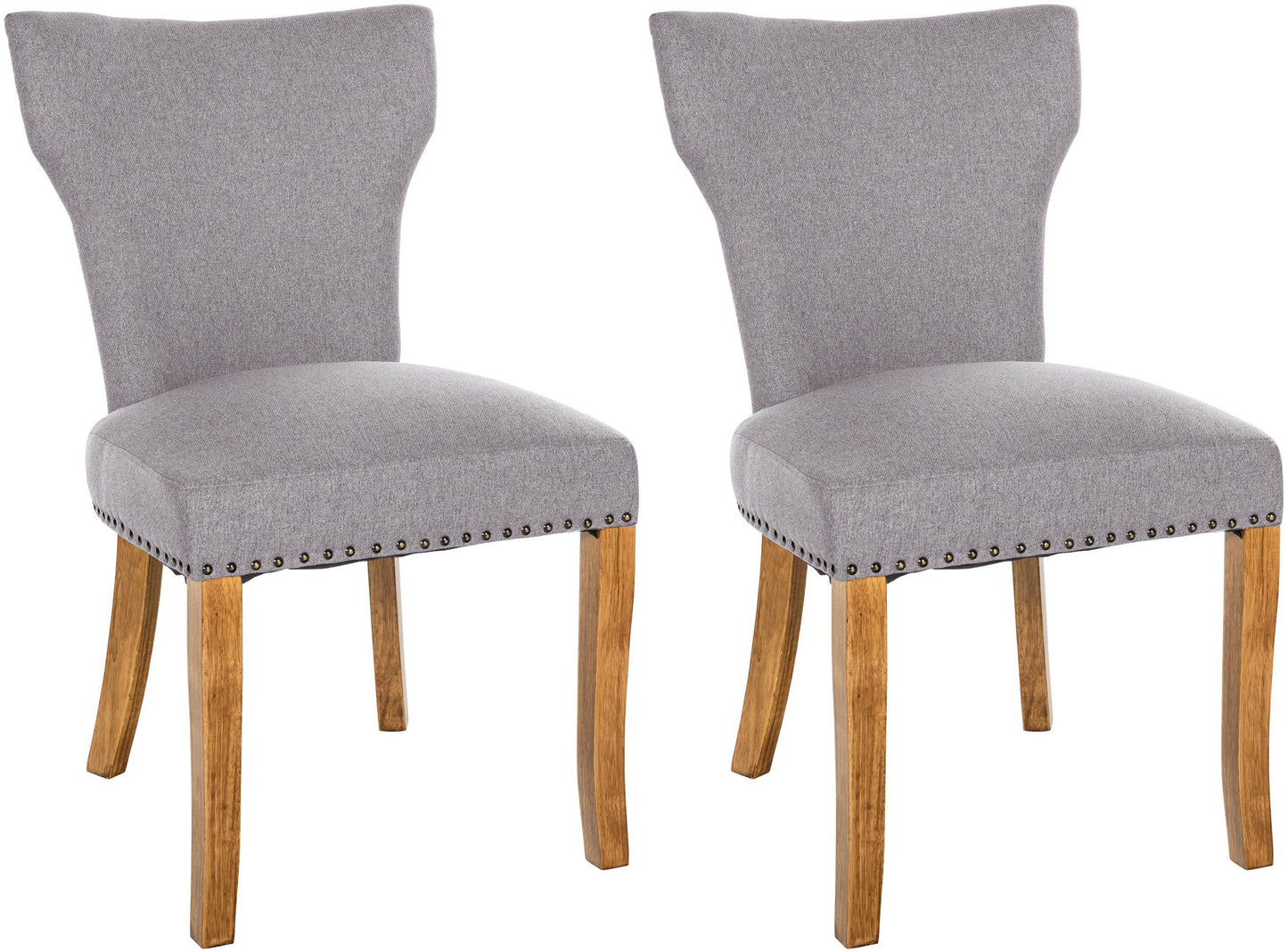 2er Set Esszimmerstuhl Zadar Stoff
