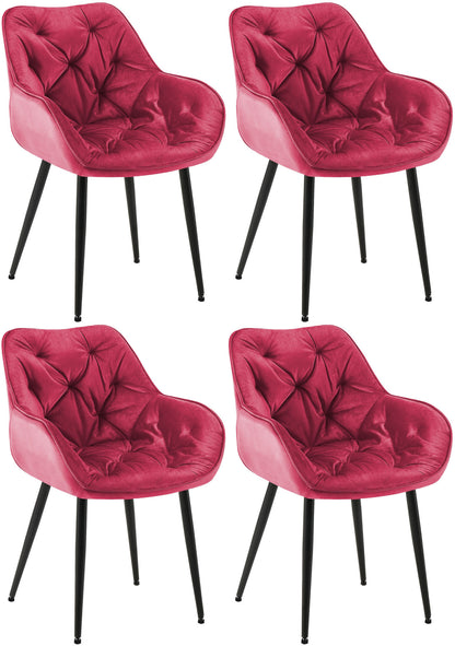 4er Set Stuhl Tanna Samt