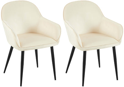 2er Set Esszimmerstuhl Boise Samt