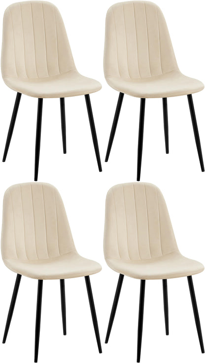 4er Set Esszimmerstuhl Baxter Samt