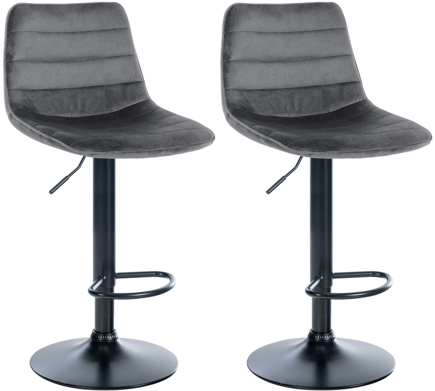 2er Set Barhocker Lex Samt