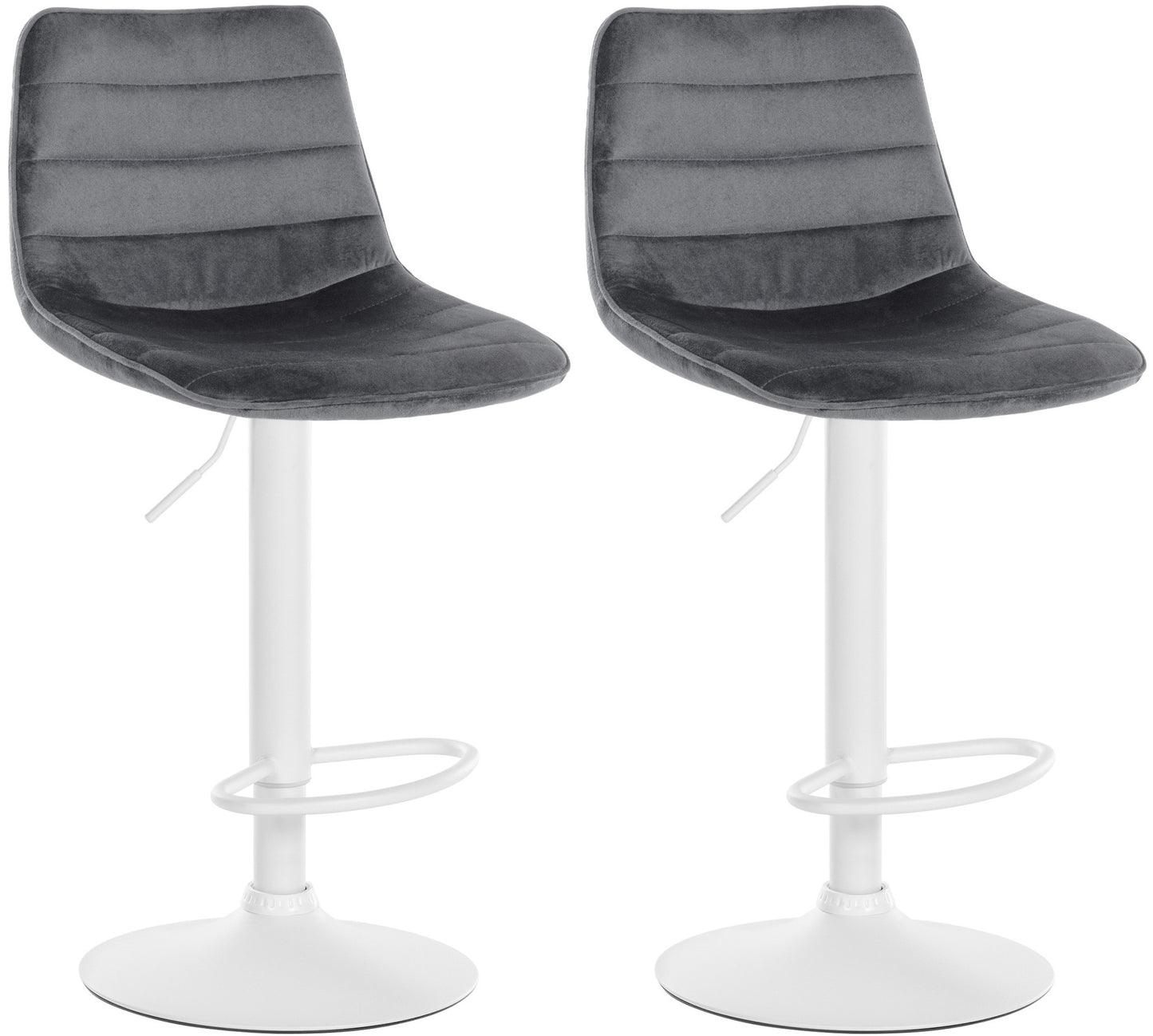 2er Set Barhocker Lex Samt