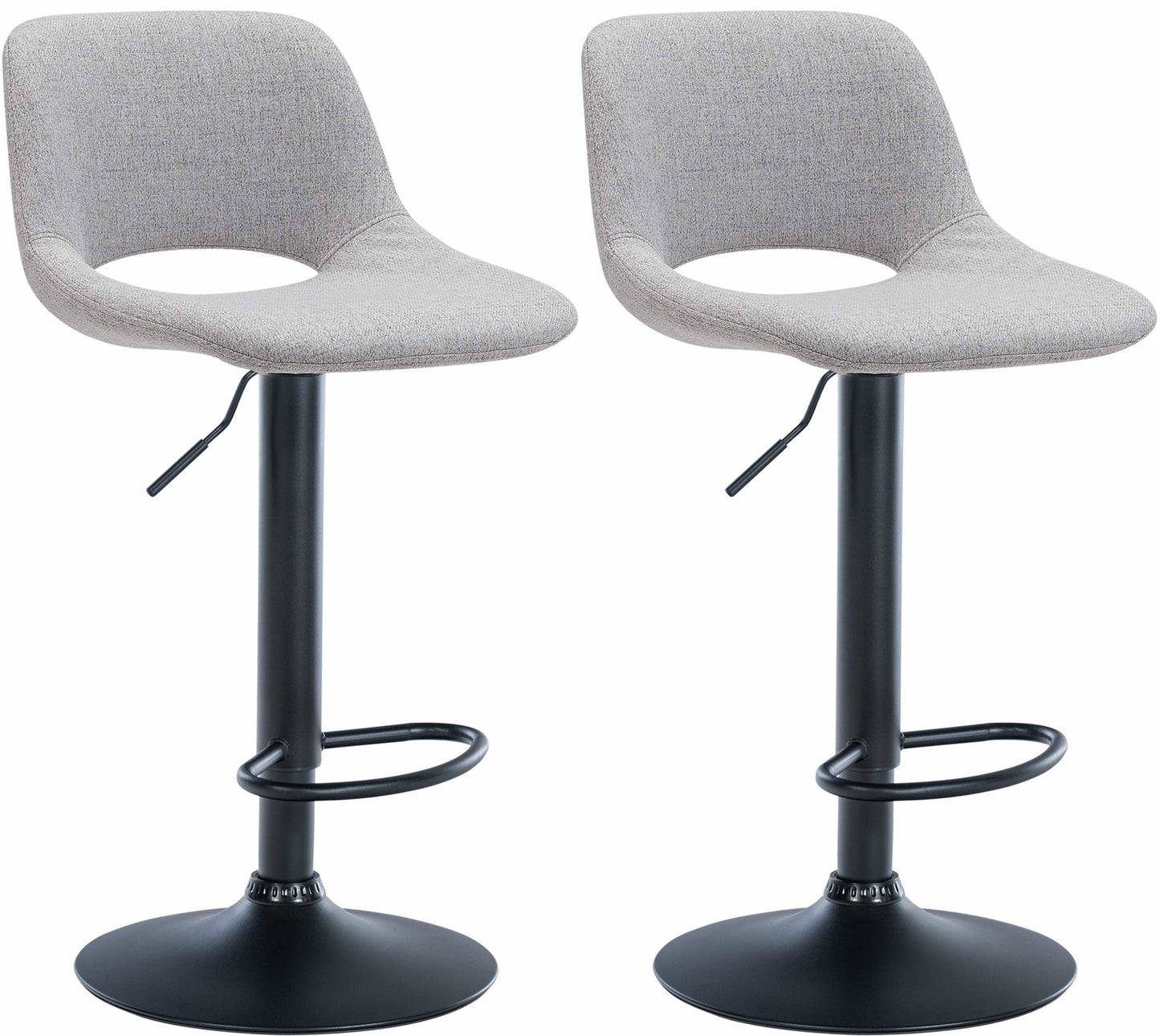 2er Set Barhocker Camden Stoff