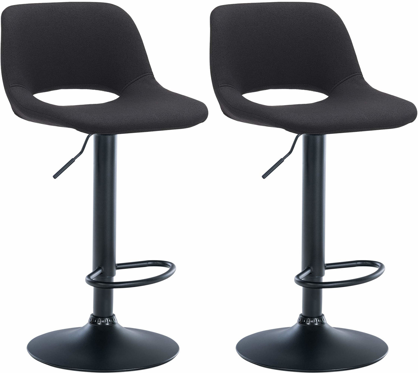 2er Set Barhocker Camden Stoff