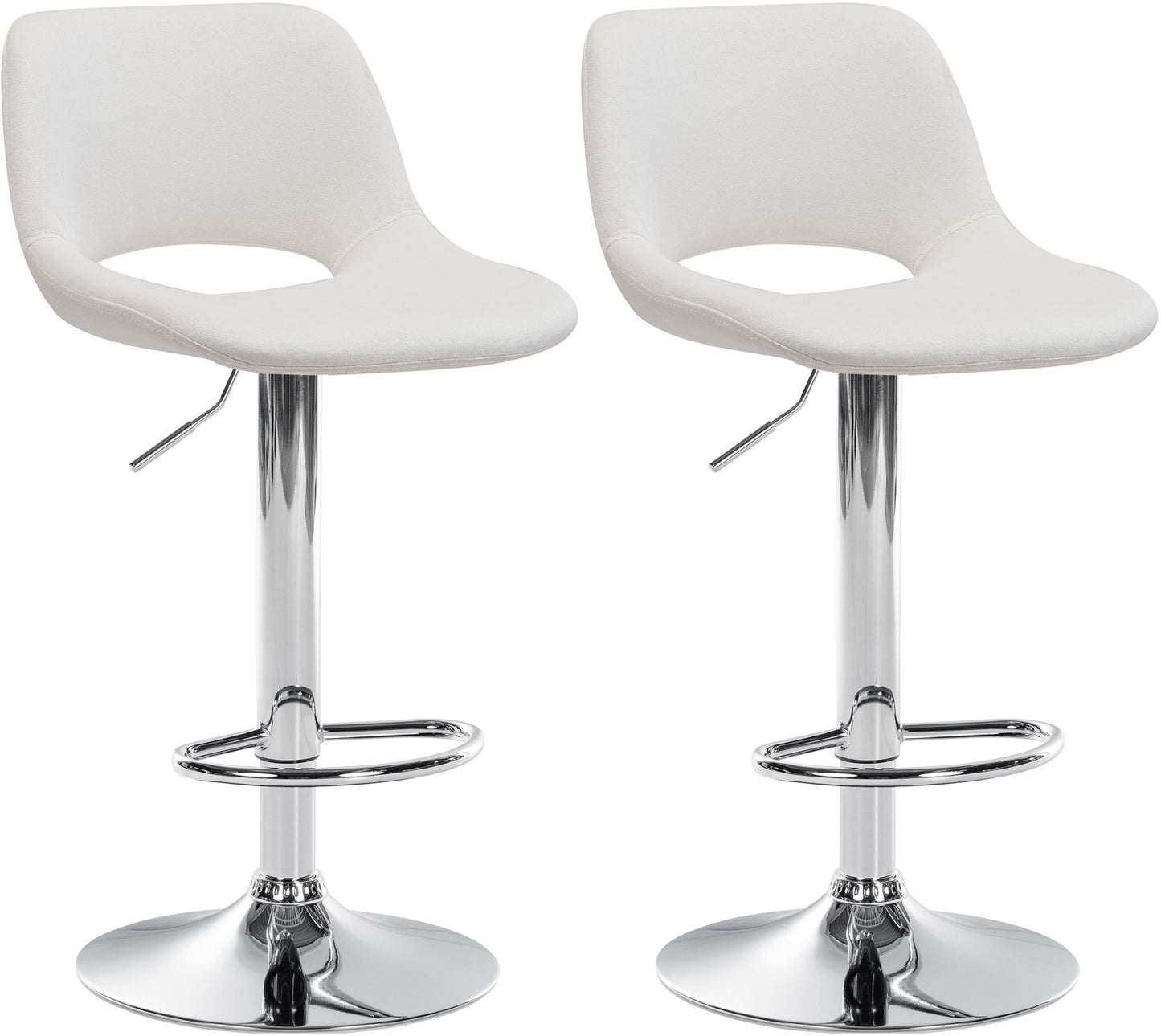 2er Set Barhocker Camden Samt