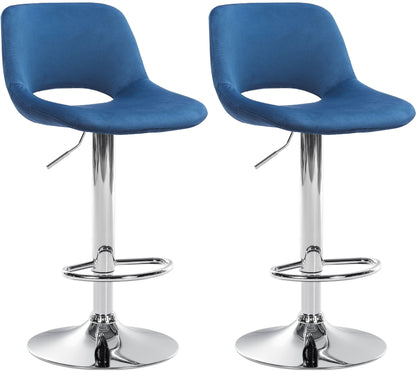 2er Set Barhocker Camden Samt