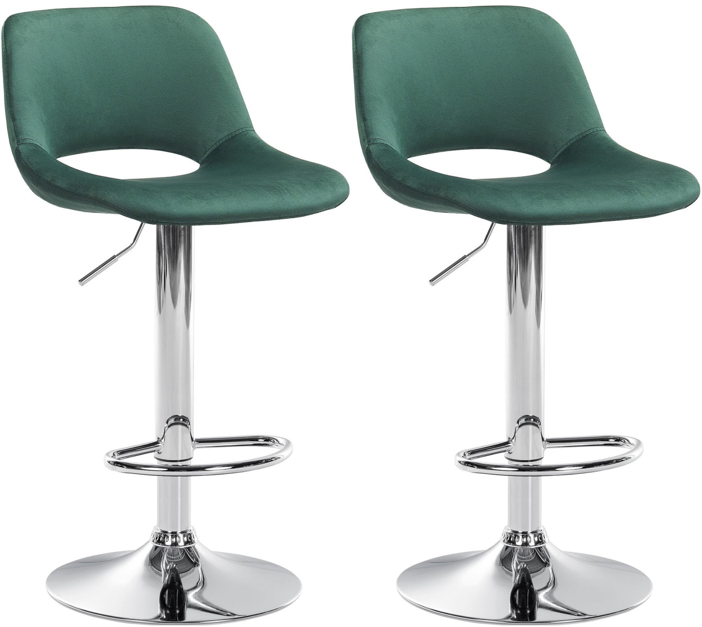 2er Set Barhocker Camden Samt