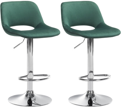 2er Set Barhocker Camden Samt