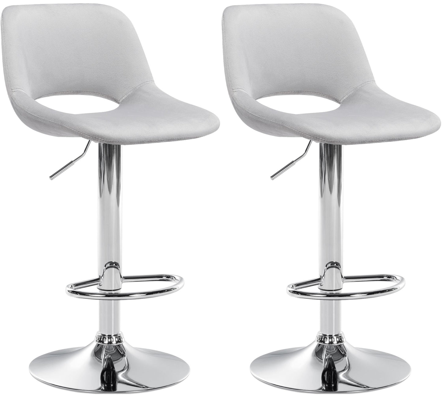 2er Set Barhocker Camden Samt