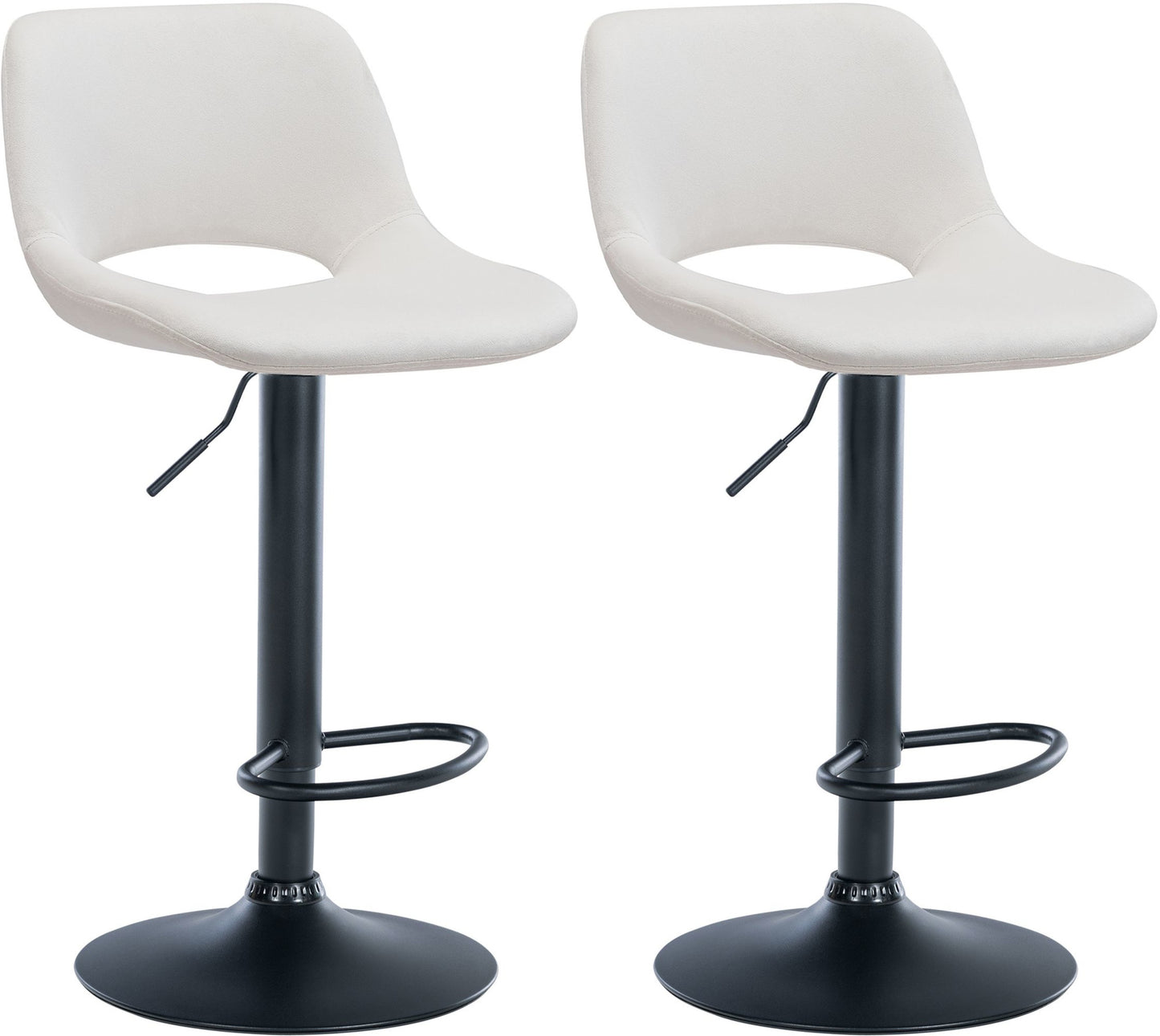 2er Set Barhocker Camden Samt