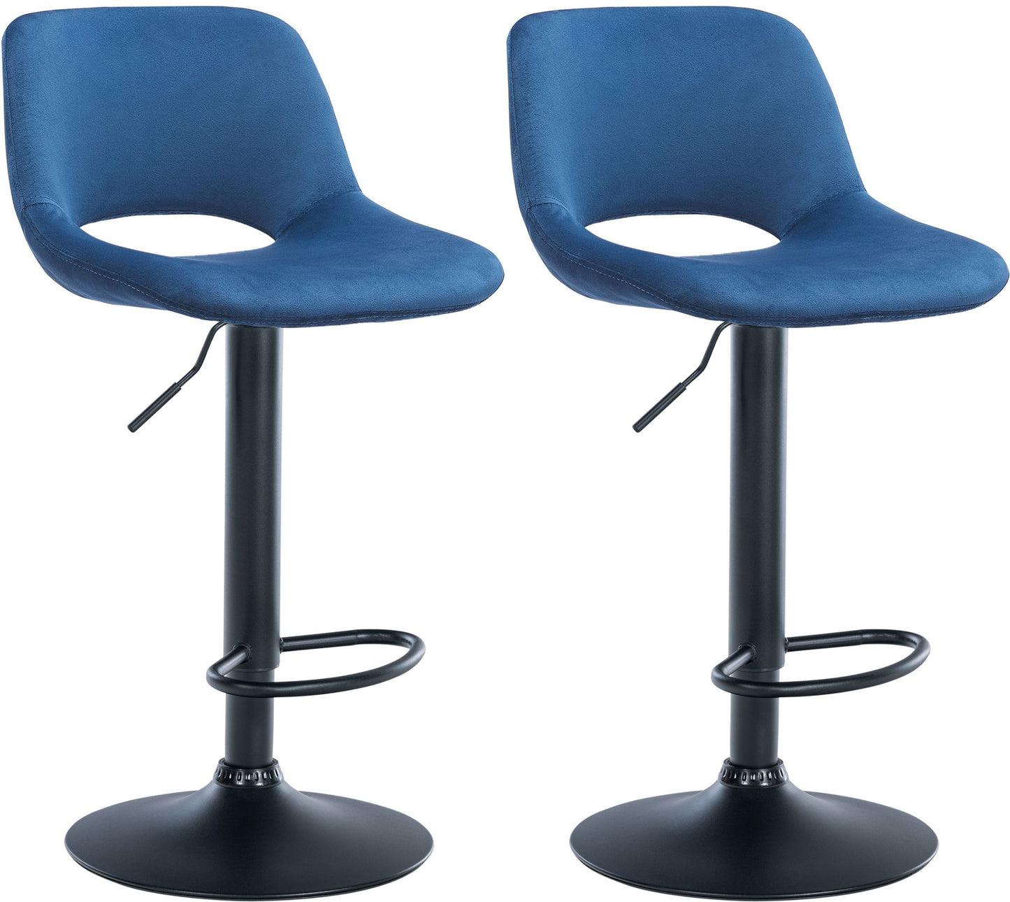 2er Set Barhocker Camden Samt