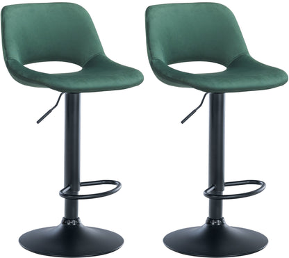 2er Set Barhocker Camden Samt