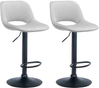 2er Set Barhocker Camden Samt