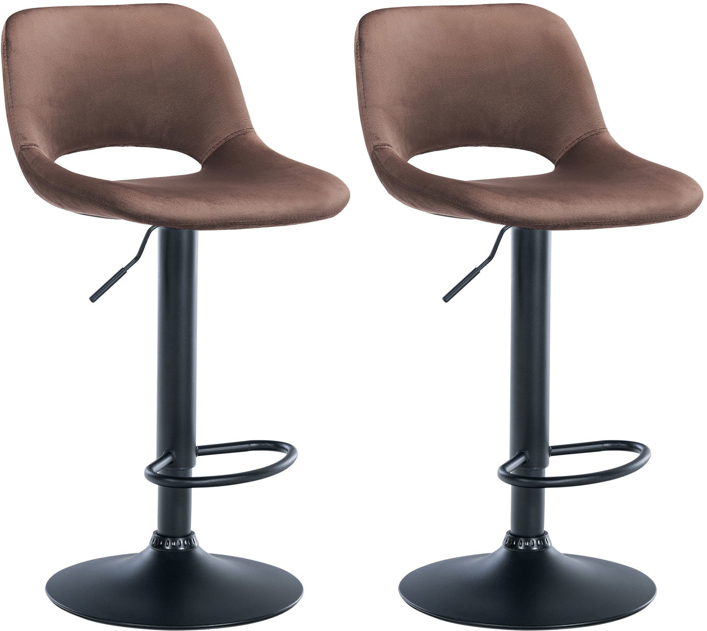 2er Set Barhocker Camden Samt