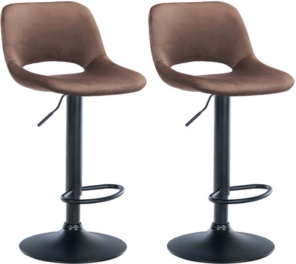 2er Set Barhocker Camden Samt