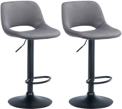 2er Set Barhocker Camden Samt